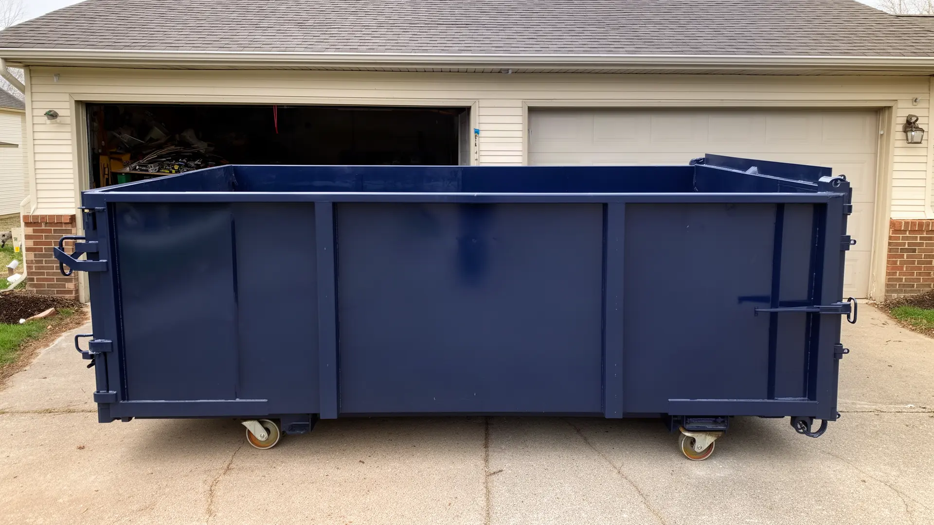 Roll-off dumpster from Silver Birch Dumpster Rental in Jackson, MS